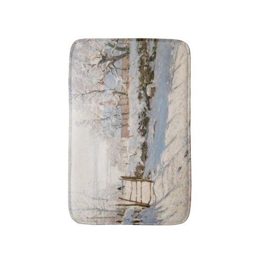 Claude Monet - The Magpie Badmat (Voorkant Verticaal)