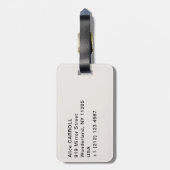 Claude Monet - The Magpie Bagagelabel (Achterkant verticaal)