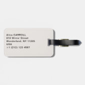 Claude Monet - The Magpie Bagagelabel (Achterkant horizontaal)