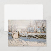 Claude Monet - The Magpie Bedankkaart (Voorkant / Achterkant)