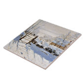 Claude Monet, The Magpie, beroemd schilderij, Meta Tegeltje (Zijkant)