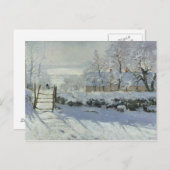 Claude Monet - The Magpie Briefkaart (Voorkant / Achterkant)