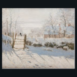 Claude Monet - The Magpie Cadeaupapier<br><div class="desc">The Magpie / La Pie - Claude Monet,  Oil on Canvas, 1868-1869</div>