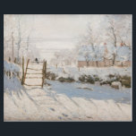 Claude Monet - The Magpie Cadeaupapier<br><div class="desc">The Magpie / La Pie - Claude Monet,  Oil on Canvas, 1868-1869</div>