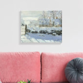 Claude Monet - The Magpie Canvas Afdruk (Insitu (Woonkamer))