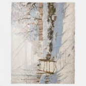 Claude Monet - The Magpie Fleece Deken (Voorkant)