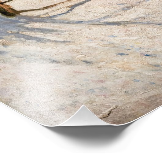 Claude Monet - The Magpie Foto Afdruk (Hoek)