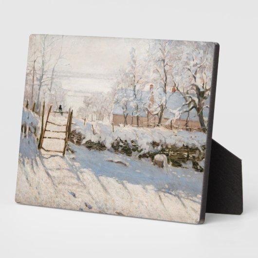 Claude Monet - The Magpie Fotoplaat (Zijkant)