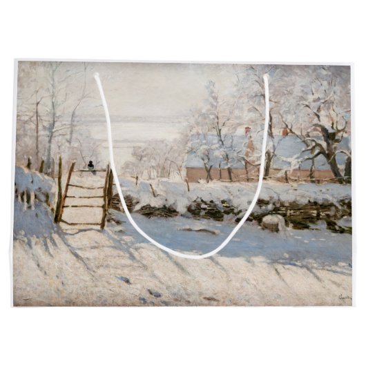 Claude Monet - The Magpie Groot Cadeauzakje (Achterkant)