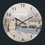 Claude Monet - The Magpie Grote Klok<br><div class="desc">The Magpie / La Pie - Claude Monet,  Oil on Canvas, 1868-1869</div>