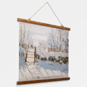 Claude Monet - The Magpie Hangend Wandkleed (Gebogen)
