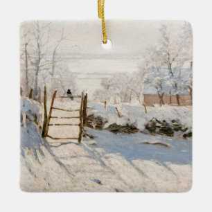 Claude Monet - The Magpie Keramisch Ornament
