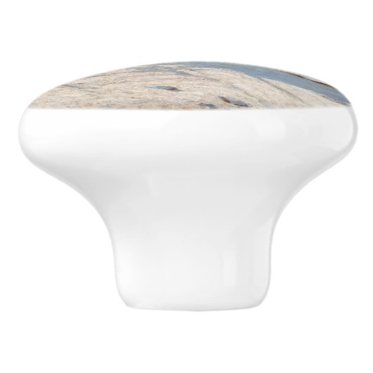 Claude Monet - The Magpie Keramische Knop (Zijkant)