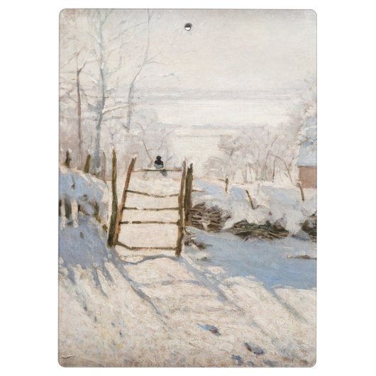 Claude Monet - The Magpie Klembord (Achterkant)