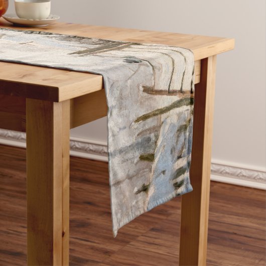 Claude Monet - The Magpie Korte Tafelloper (Voorbeeld)