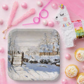 Claude Monet, The Magpie Papieren Bordje (Feest)