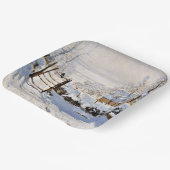 Claude Monet, The Magpie Papieren Bordje (Gebogen)