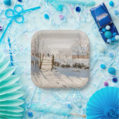 Claude Monet - The Magpie Papieren Bordje (Feest)