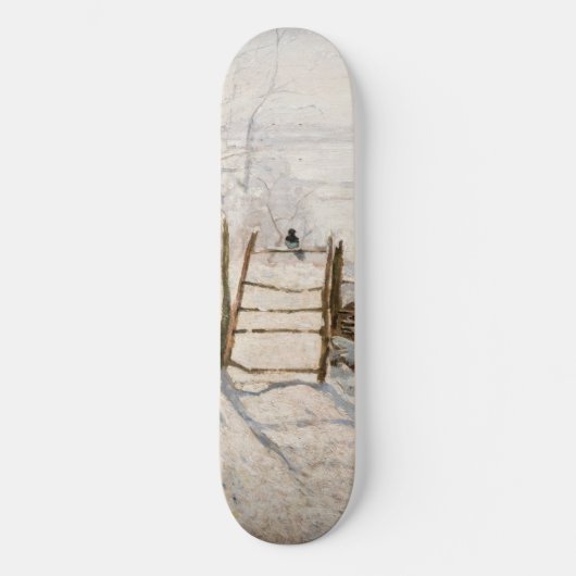 Claude Monet - The Magpie Persoonlijk Skateboard (Voorkant)