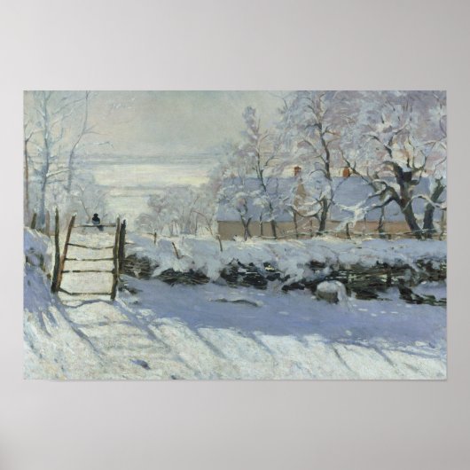 Claude Monet - The Magpie Poster (Voorkant)