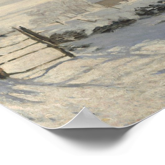 Claude Monet - The Magpie Poster (Hoek)