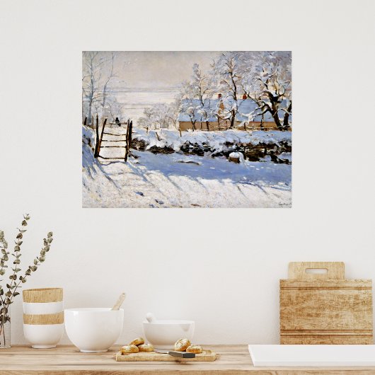 Claude Monet, The Magpie Poster (Keuken)
