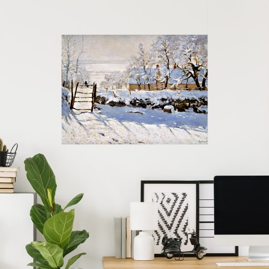 Claude Monet, The Magpie Poster (Thuiskantoor)