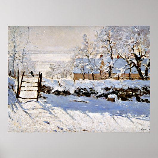 Claude Monet, The Magpie Poster (Voorkant)