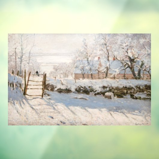 Claude Monet - The Magpie Raamsticker (Vel 3)