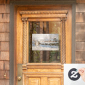 Claude Monet - The Magpie Raamsticker (Huis Deur)