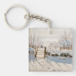Claude Monet - The Magpie Sleutelhanger