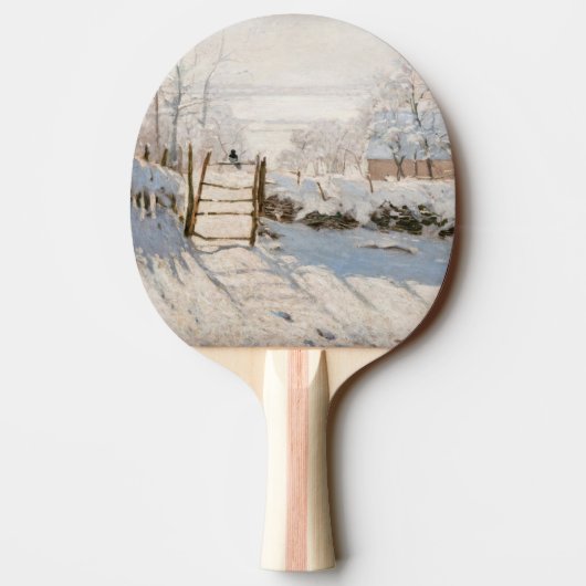 Claude Monet - The Magpie Tafeltennisbatje (Achterkant)