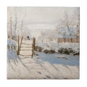 Claude Monet - The Magpie Tegeltje (Voorkant)