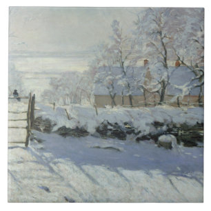 Claude Monet - The Magpie Tegeltje