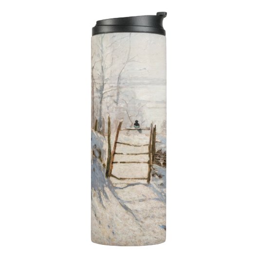 Claude Monet - The Magpie Thermosbeker (Gedraaid links)