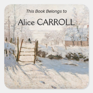 Claude Monet - The Magpie Vierkante Sticker