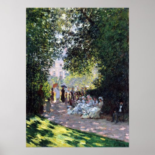 Claude Monet The Parc Monceau Poster (Voorkant)