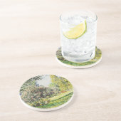 Claude Monet - The Park Monceau Zandsteen Onderzetter (Zijkant)