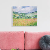 Claude Monet | The Poppy Field near Giverny, 1885 Canvas Afdruk (Insitu (Woonkamer))