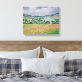 Claude Monet | The Poppy Field near Giverny, 1885 Canvas Afdruk (Insitu (Slaapkamer))