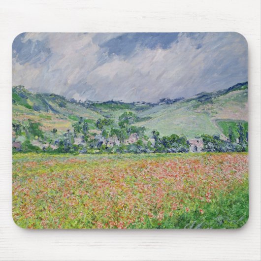 Claude Monet | The Poppy Field near Giverny, 1885 Muismat (Voorkant)