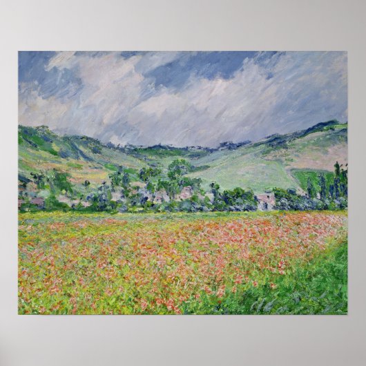 Claude Monet | The Poppy Field near Giverny, 1885 Poster (Voorkant)