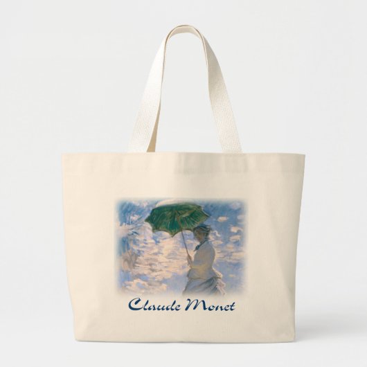 Claude Monet - The Promenade (Detail) Grote Tote Bag (Voorkant)
