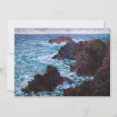 Claude Monet - The Rocks at Belle-Ile, Wild Coast Bedankkaart (Voorkant)