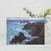 Claude Monet - The Rocks at Belle-Ile, Wild Coast Bedankkaart (Staand voorkant)