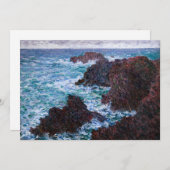 Claude Monet - The Rocks at Belle-Ile, Wild Coast Bedankkaart (Voorkant / Achterkant)