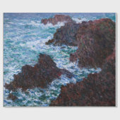 Claude Monet - The Rocks at Belle-Ile, Wild Coast Cadeaupapier (Vlak)