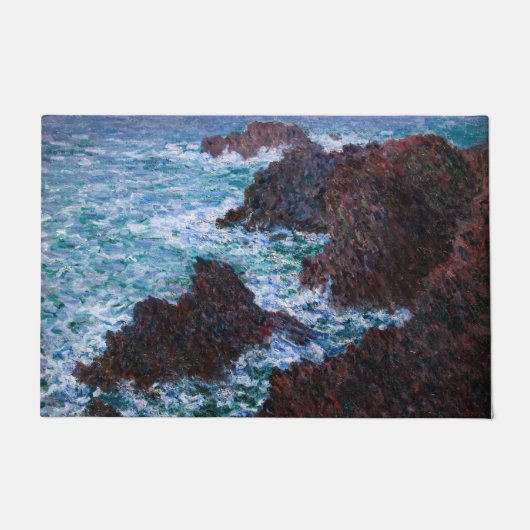 Claude Monet - The Rocks at Belle-Ile, Wild Coast Deurmat (Voorkant)