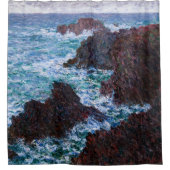 Claude Monet - The Rocks at Belle-Ile, Wild Coast Douchegordijn (Voorkant)