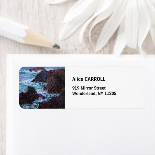 Claude Monet - The Rocks at Belle-Ile, Wild Coast Etiket (Insitu)